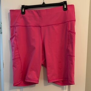 Ideology Women's Vibrant Pink Bike Shorts